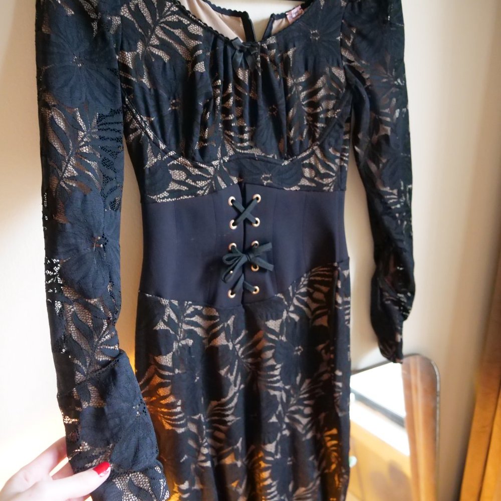 Agent Provocateur Audrey Lace Black Dress